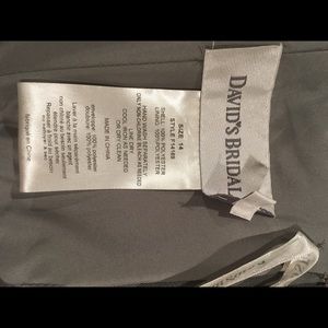 Formal strapless kneelength bridesmaids prom dress